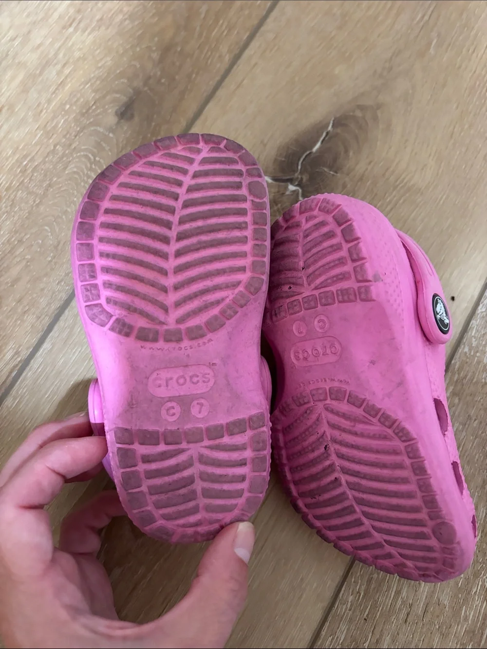 CROCS Kids Classic Clog Sandals in Bright Pink